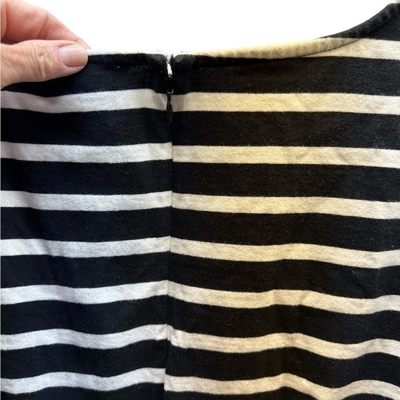 J.Crew Cotton Sailor Stripe Dress | Size L | Preppy Nautical Summer Style - Picture 7 of 9